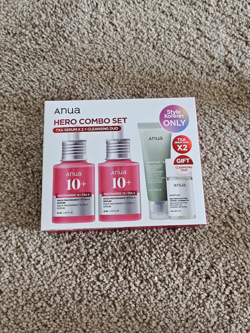 ANUA Niacinamide 10 TXA 4 serum set